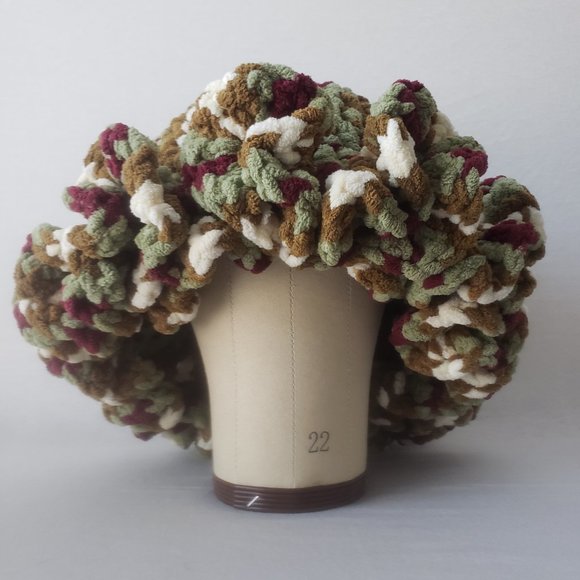 Fall Multicolor Ruffle Hat - Picture 2 of 5